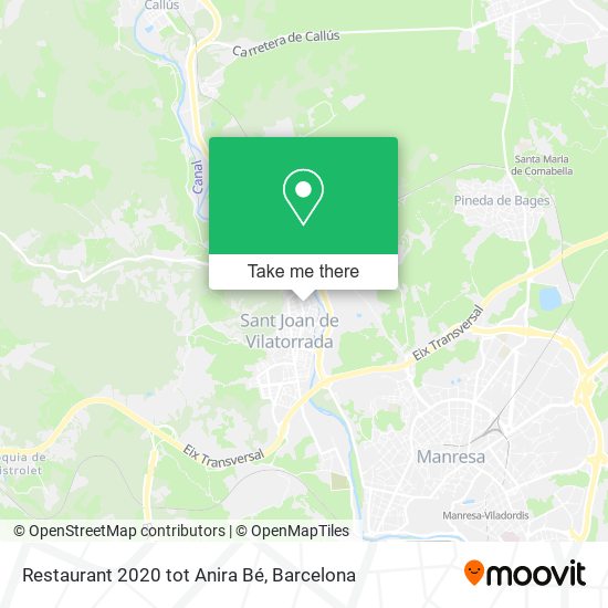 Restaurant 2020 tot Anira Bé map