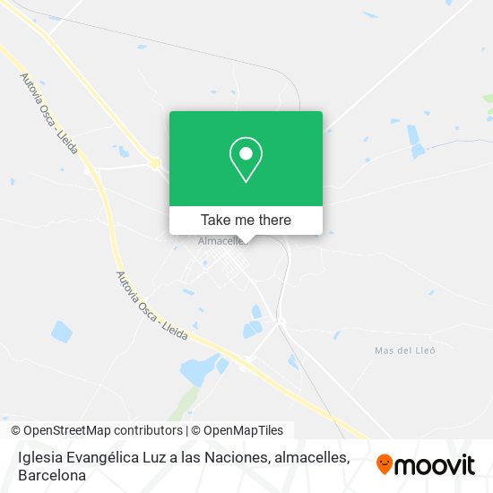 Iglesia Evangélica Luz a las Naciones, almacelles map