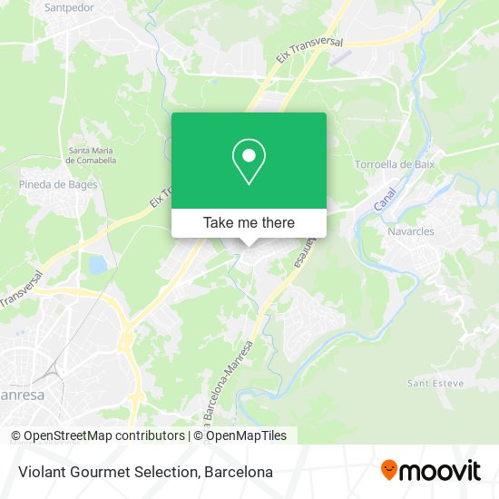 Violant Gourmet Selection map