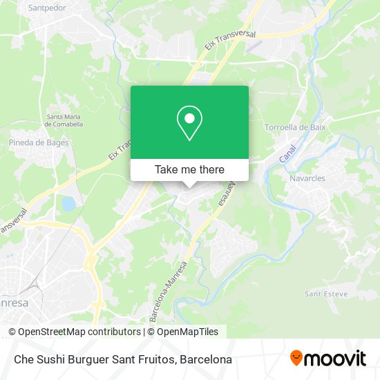 Che Sushi Burguer Sant Fruitos map