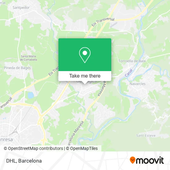 mapa DHL