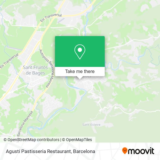 mapa Agustí Pastisseria Restaurant