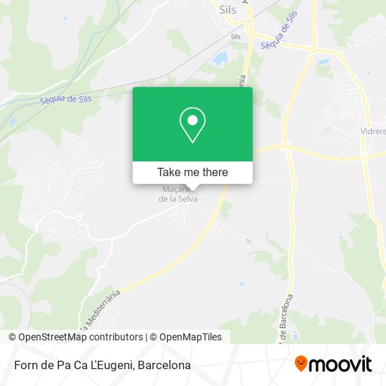 Forn de Pa Ca L'Eugeni map