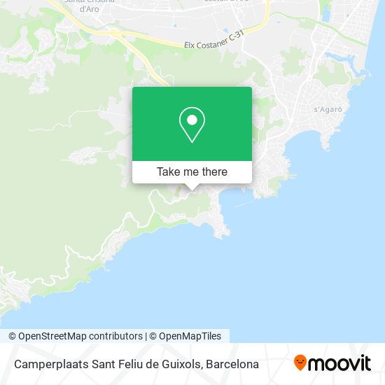 Camperplaats Sant Feliu de Guixols map
