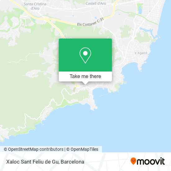 Xaloc Sant Feliu de Gu map