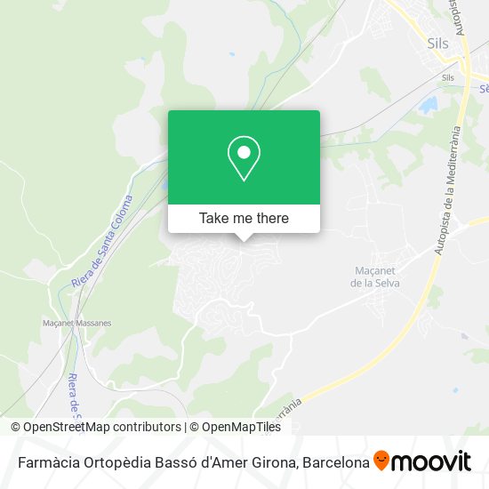 Farmàcia Ortopèdia Bassó d'Amer Girona map