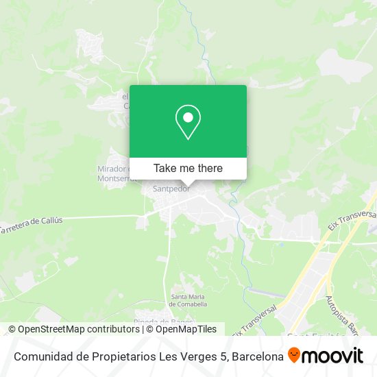 Comunidad de Propietarios Les Verges 5 map