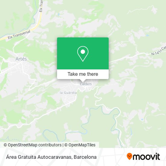 Área Gratuita Autocaravanas map