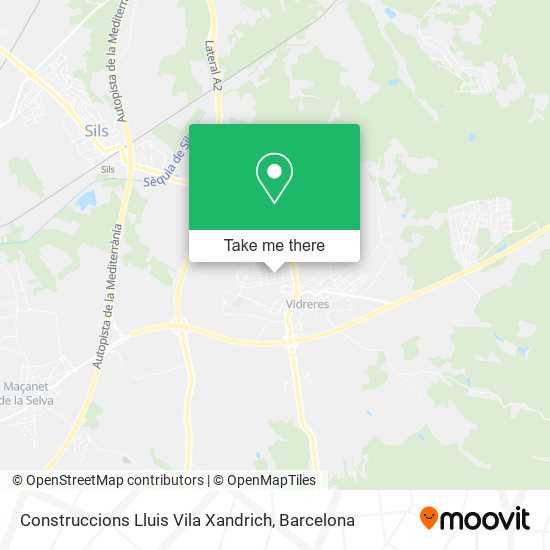 Construccions Lluis Vila Xandrich map