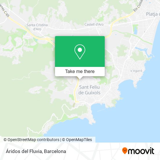 Áridos del Fluvia map