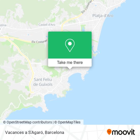 Vacances a S'Agaró map