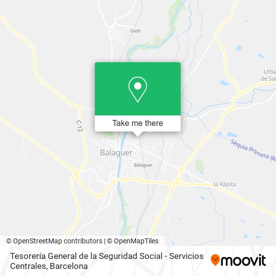 Tesorería General de la Seguridad Social - Servicios Centrales map