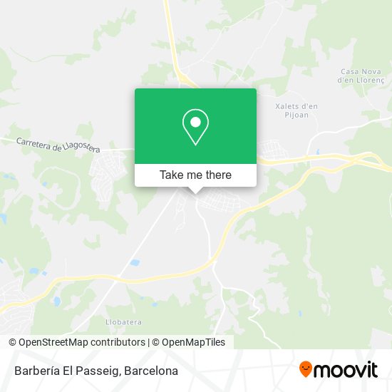 Barbería El Passeig map