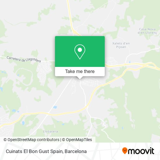 Cuinats El Bon Gust Spain map