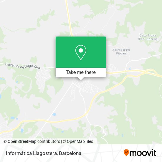 Informática Llagostera map