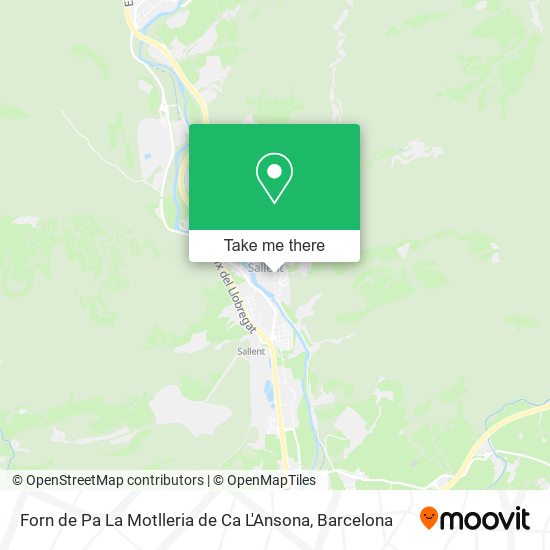 Forn de Pa La Motlleria de Ca L'Ansona map