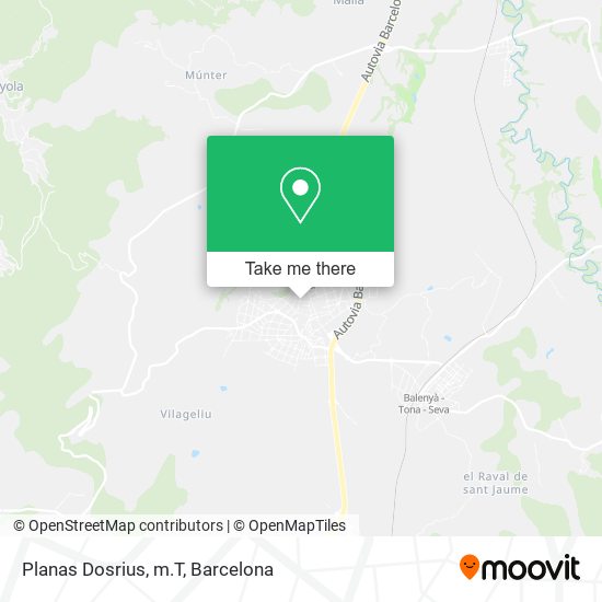 Planas Dosrius, m.T map