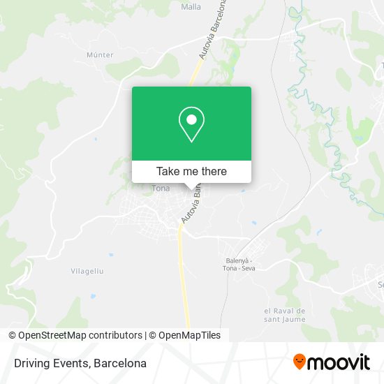 Driving Events map