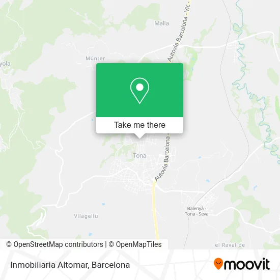 Inmobiliaria Altomar map
