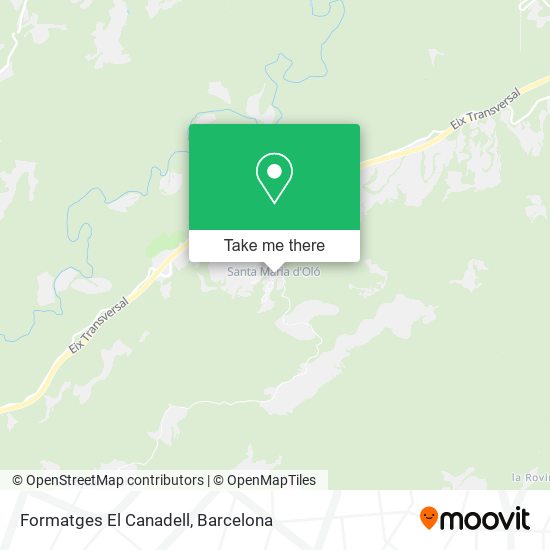 Formatges El Canadell map