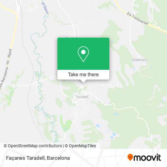 Façanes Taradell map