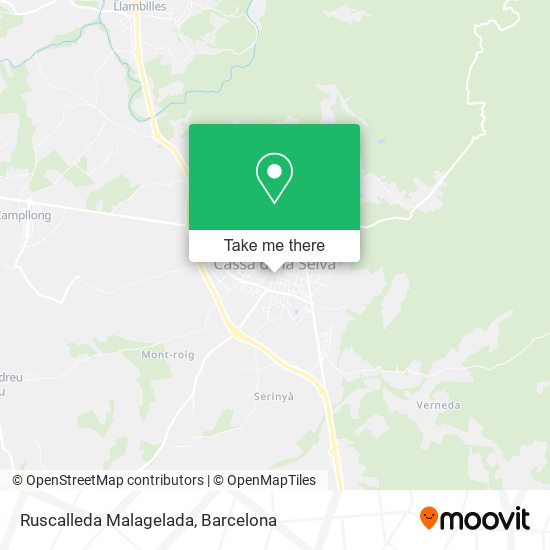 Ruscalleda Malagelada map
