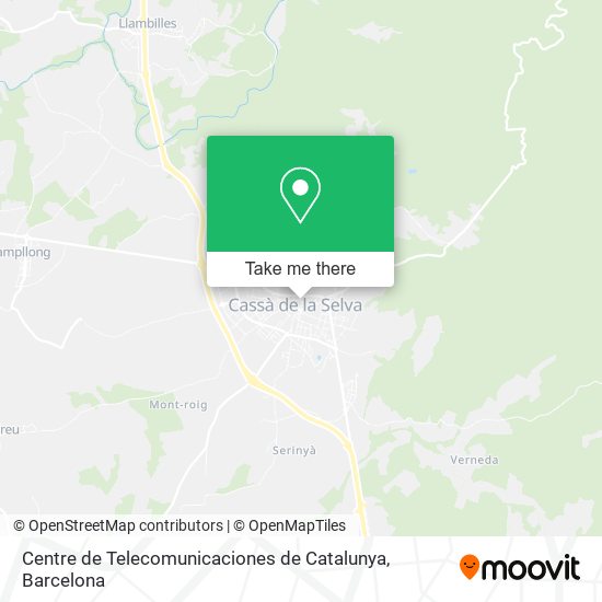 Centre de Telecomunicaciones de Catalunya map