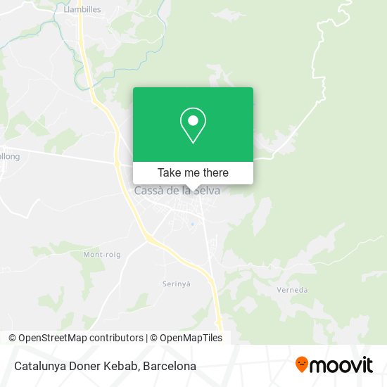 Catalunya Doner Kebab map