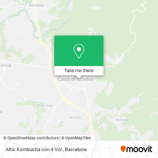 Altic Kombucha con 4 Vol. map