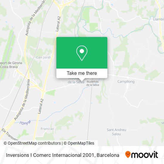 Inversions I Comerc Internacional 2001 map