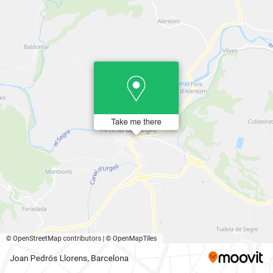 Joan Pedrós Llorens map