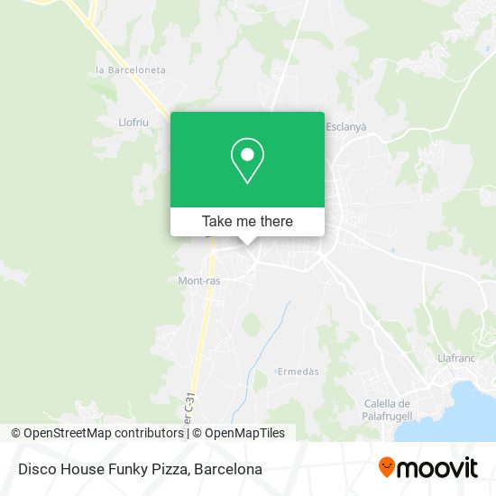 Disco House Funky Pizza map
