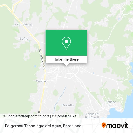 Roigarnau Tecnología del Agua map