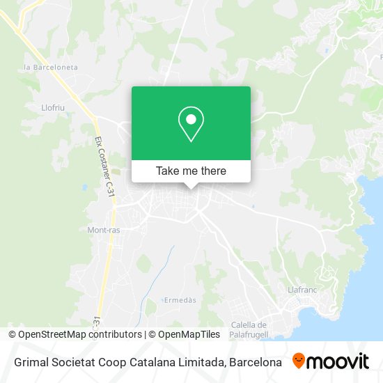 mapa Grimal Societat Coop Catalana Limitada