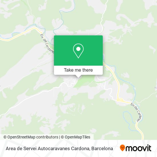 Area de Servei Autocaravanes Cardona map