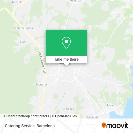 Catering Service map