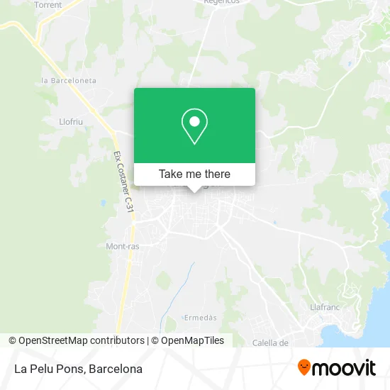 mapa La Pelu Pons