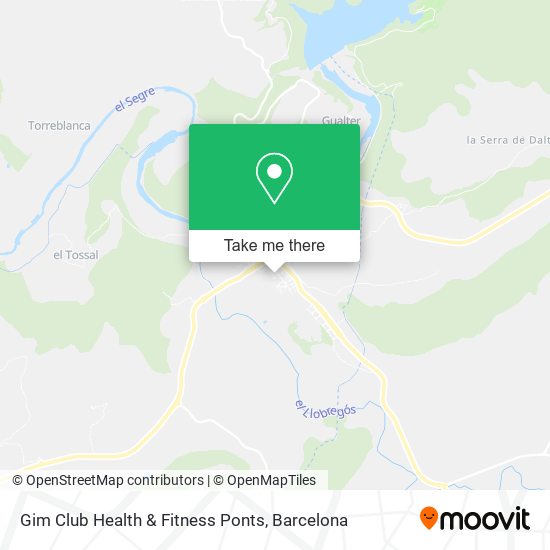 Gim Club Health & Fitness Ponts map