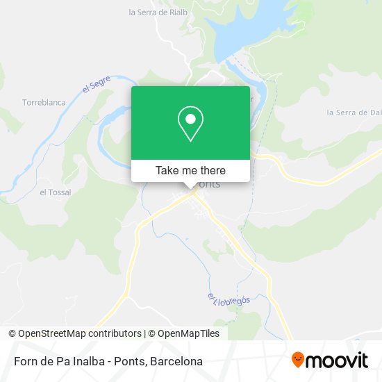 Forn de Pa Inalba - Ponts map