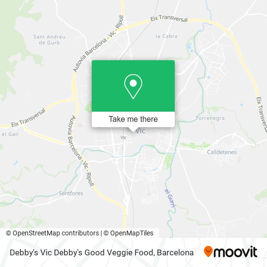 Debby's Vic Debby's Good Veggie Food map