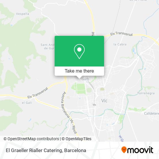 El Graeller Rialler Catering map