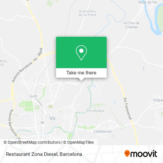 Restaurant Zona Diesel map