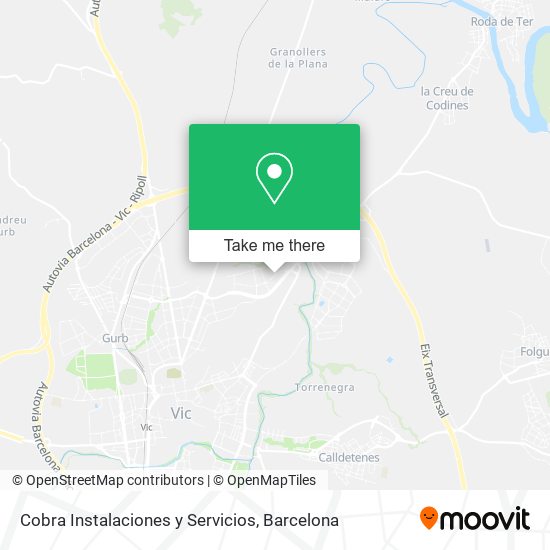 Cobra Instalaciones y Servicios map