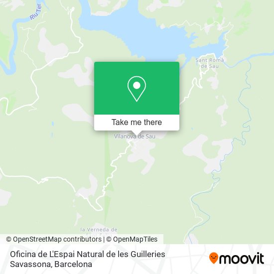 Oficina de L'Espai Natural de les Guilleries Savassona map
