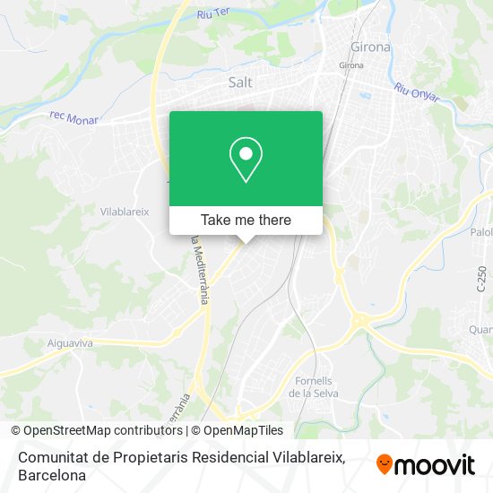 Comunitat de Propietaris Residencial Vilablareix map