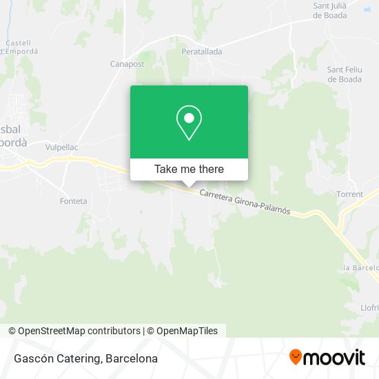 Gascón Catering map