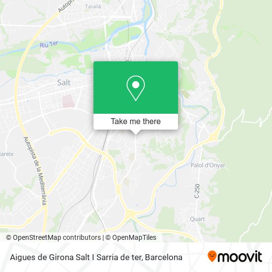 Aigues de Girona Salt I Sarria de ter map