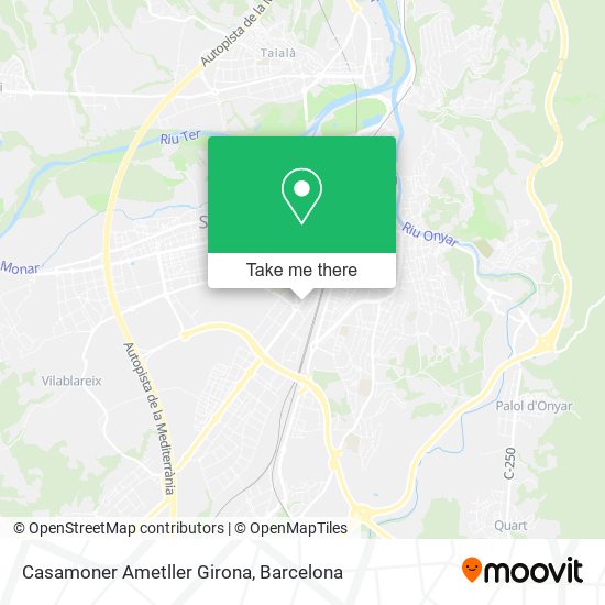 Casamoner Ametller Girona map