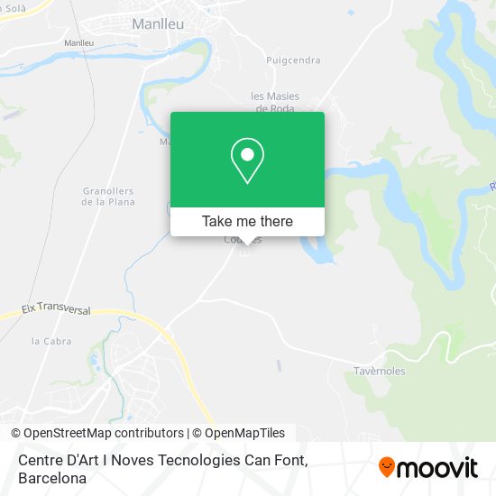 Centre D'Art I Noves Tecnologies Can Font map