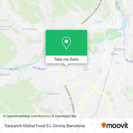 Sarpanch Global Food S.L Girona map